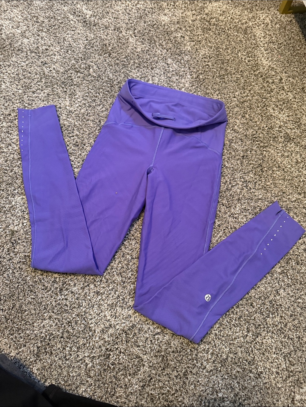 lululemon athletica Purple Girls' Fold-Over Waistband Leggings